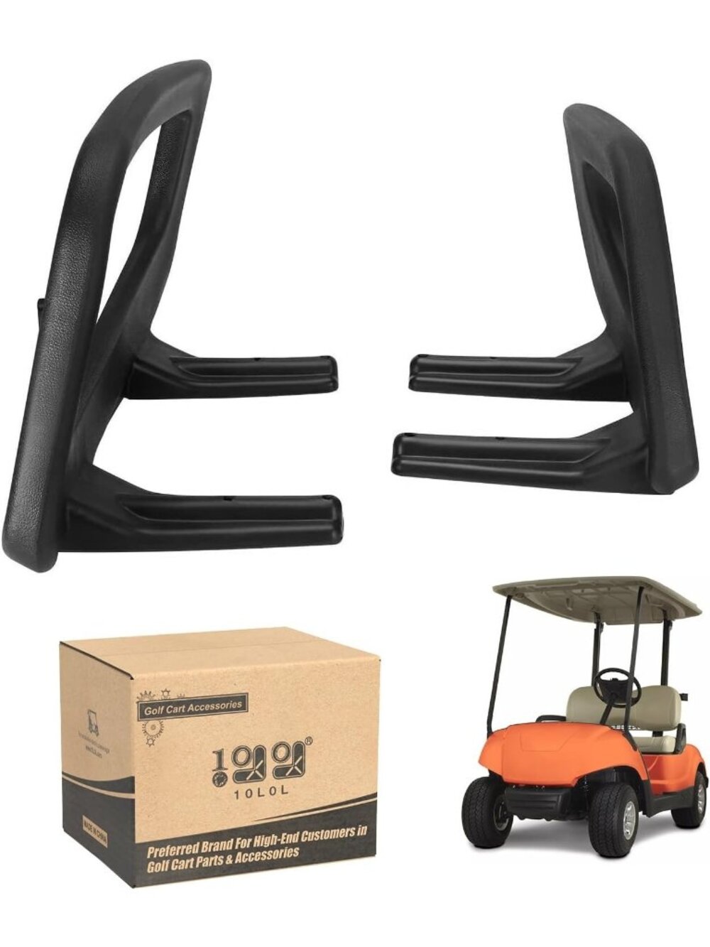 10L0L Front Armrest Hip Restraint for Yamaha G29 Drive Golf Cart JW1-K8361-00